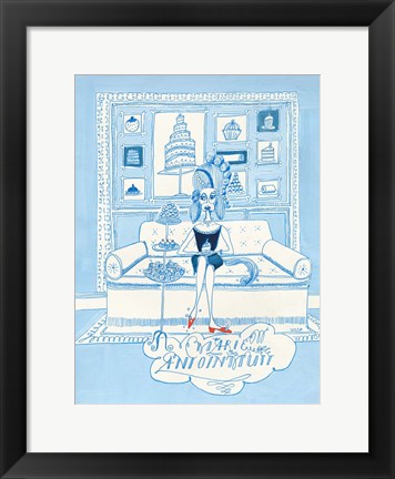 Framed Marie Antoinmutt Print