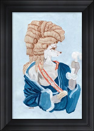 Framed Parisien Poodle Print