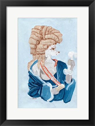 Framed Parisien Poodle Print