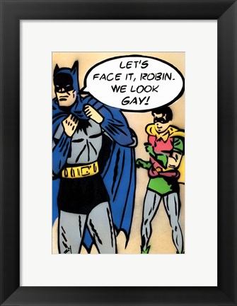 Framed Bat Gay Print