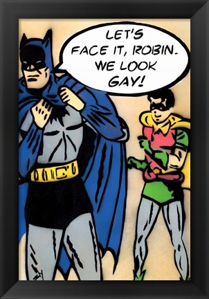 Framed Bat Gay Print