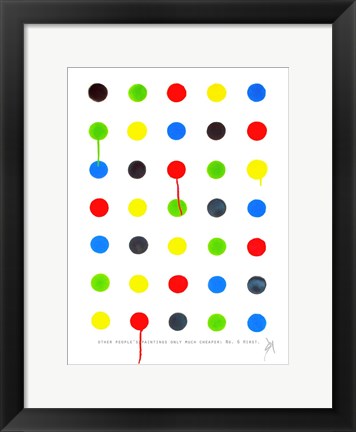 Framed Other People&#39;s Paintings Only Much Cheaper: No. 6 Hirst. Print