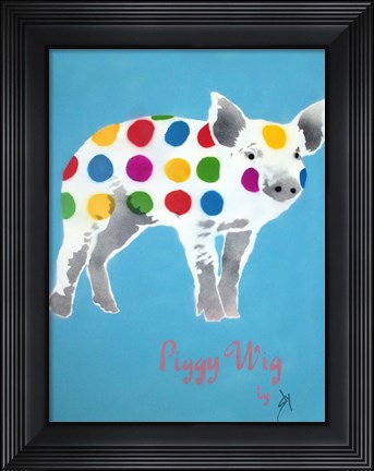 Framed Piggy Wig Print
