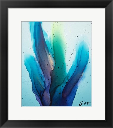 Framed Blue Romance Print