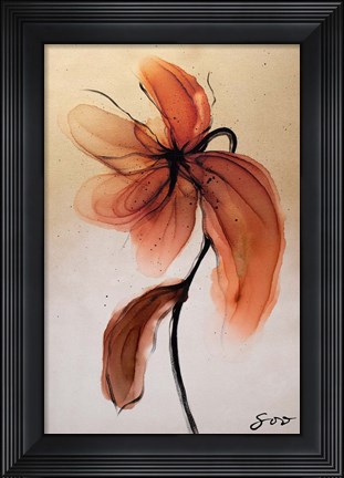 Framed Golden Print