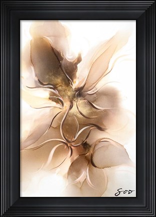 Framed Golden Orchid Print