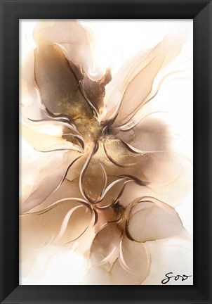 Framed Golden Orchid Print