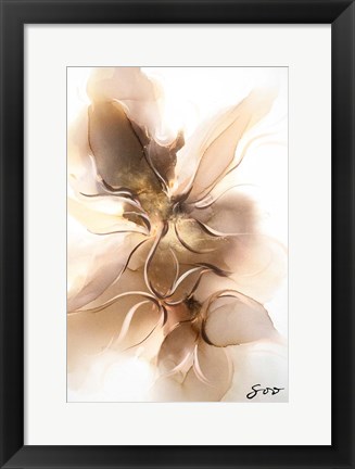 Framed Golden Orchid Print