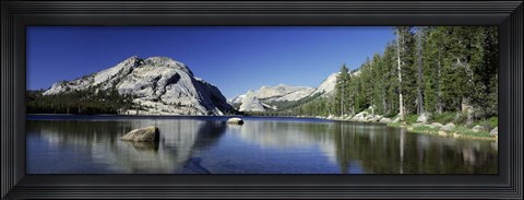 Framed Reflection of a rock in water, Yosemite National Park Print