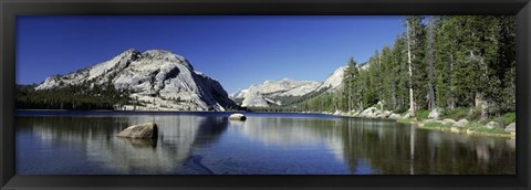 Framed Reflection of a rock in water, Yosemite National Park Print