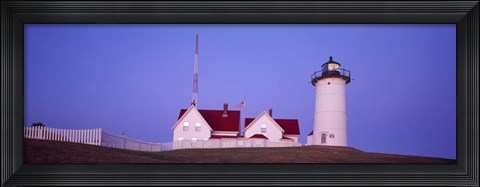 Framed Nobska Lighthouse Woods Hole Cape Cod Print