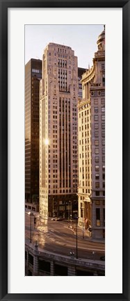 Framed Skyscrapers in a city, Chicago Print