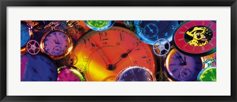 Framed Clocks, Still Life, Time, Clock Hands, Montage Print