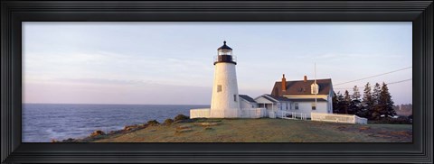 Framed Pemaquid Point Lighthouse Print