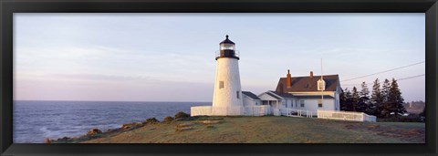 Framed Pemaquid Point Lighthouse Print