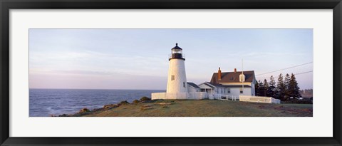 Framed Pemaquid Point Lighthouse Print