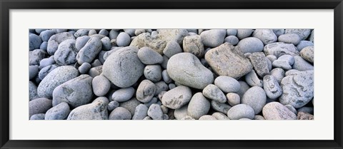 Framed Beach Rocks Acadia National Park Print