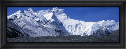 Framed Mountains, Panoramic Landscape, Mount Everest, Tibet Print