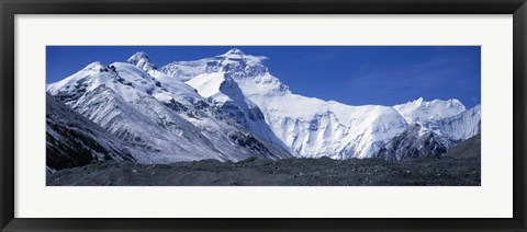 Framed Mountains, Panoramic Landscape, Mount Everest, Tibet Print