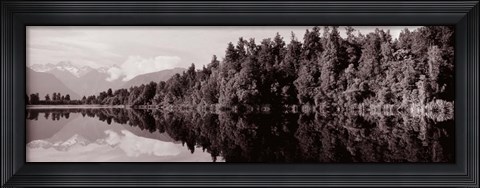 Framed Lake Matheson, New Zealand Print