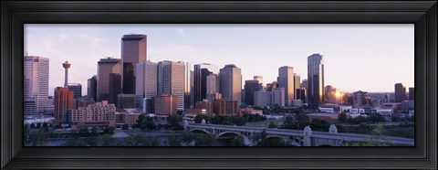 Framed Summer, Skyline, Cityscape, Calgary, Alberta, Canada Print