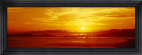 Framed Sunset Wakasawan Quasi National Park Kyoto Japan Print