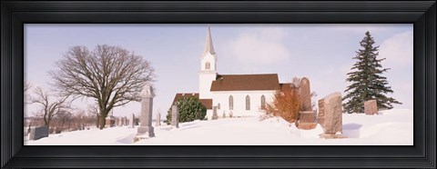 Framed Facade of a church, Otter Tail County, Minnesota Print