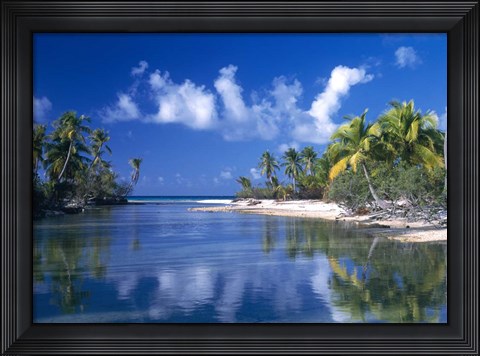 Framed Cove Polynesia Print