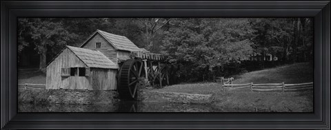 Framed Facade Of A Mill, Malbry Mill, North Carolina Print