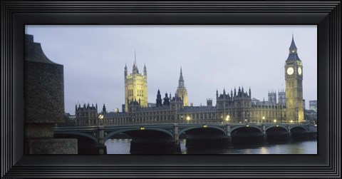 Framed Westminster Bridge, Big Ben, Houses Of Parliament, London Print