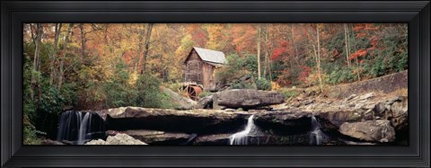 Framed Mill in a forest, West Virginia Print