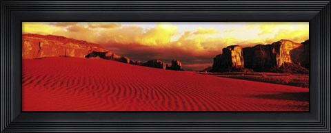 Framed Thunderbird Mesa Monument Valley Tribal Park Print
