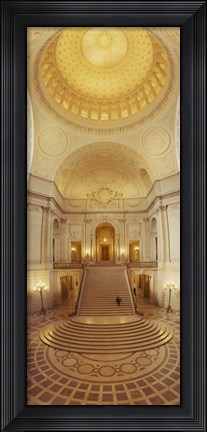 Framed Interior City Hall San Francisco Print