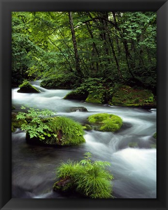 Framed River Aomori Japan Print