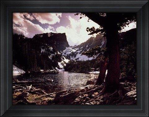 Framed Dream Lake Rocky Mountains Print