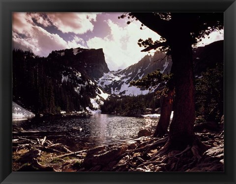 Framed Dream Lake Rocky Mountains Print