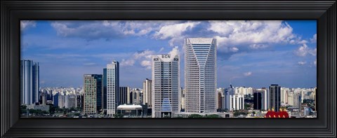 Framed Buildings in a city, Sao Paulo, Brazil Print
