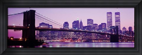 Framed Brooklyn Bridge, Manhattan, New York City Print