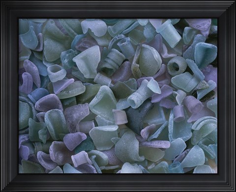 Framed glass fragments Print