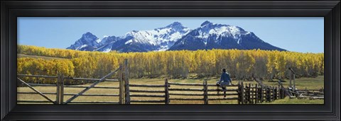 Framed Cowboy Ranch Print