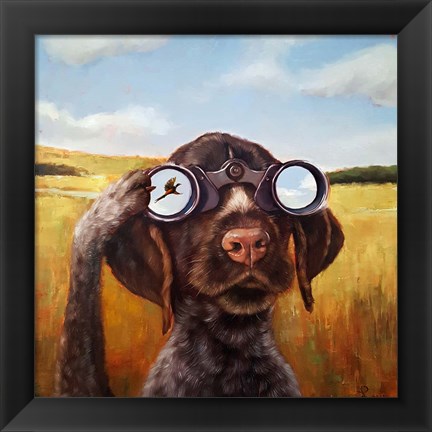 Framed Bird Dog Print