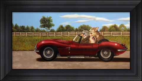 Framed Country Drive Print
