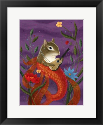 Framed Aurelia The Mermouse Print