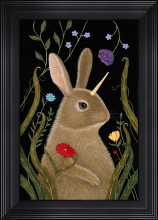 Framed Beatrix the Bunnicorn Print