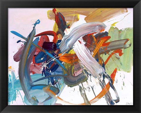 Framed Time Has Wings Print