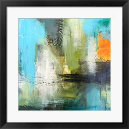 Framed Aqua Serenity 2 Print