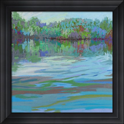 Framed Waterways IX Print