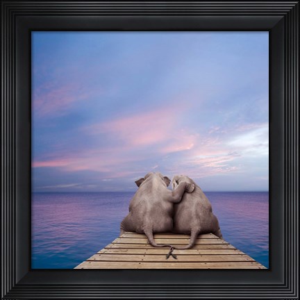 Framed Pachyderm Pier Print