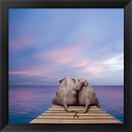 Framed Pachyderm Pier Print