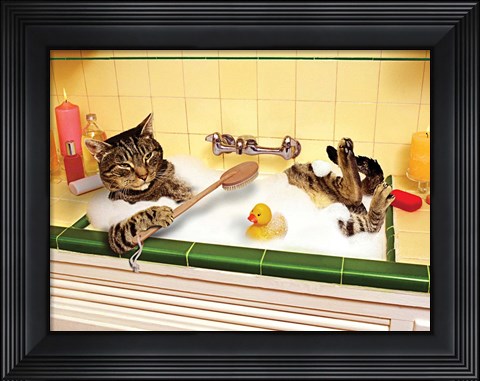 Framed Kitchen Spa Print
